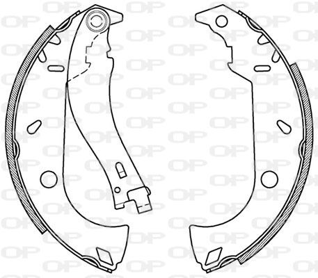 OPEN PARTS stabdžių trinkelių komplektas BSA2095.00